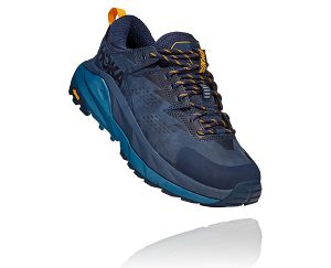 Hoka One One Kaha Low GORE-TEX Womens Hiking Shoes Black Iris/Moroccan Blue | AU-3159240